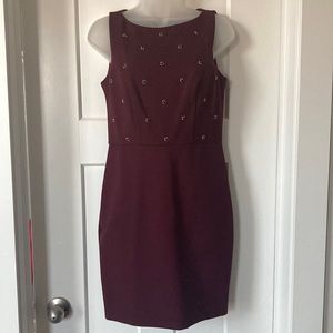Beautiful Sleeveless Jewels 💎 Front Dress 👗, size-2P, Burgundy